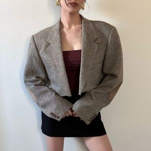 Vintage Cropped Blazer